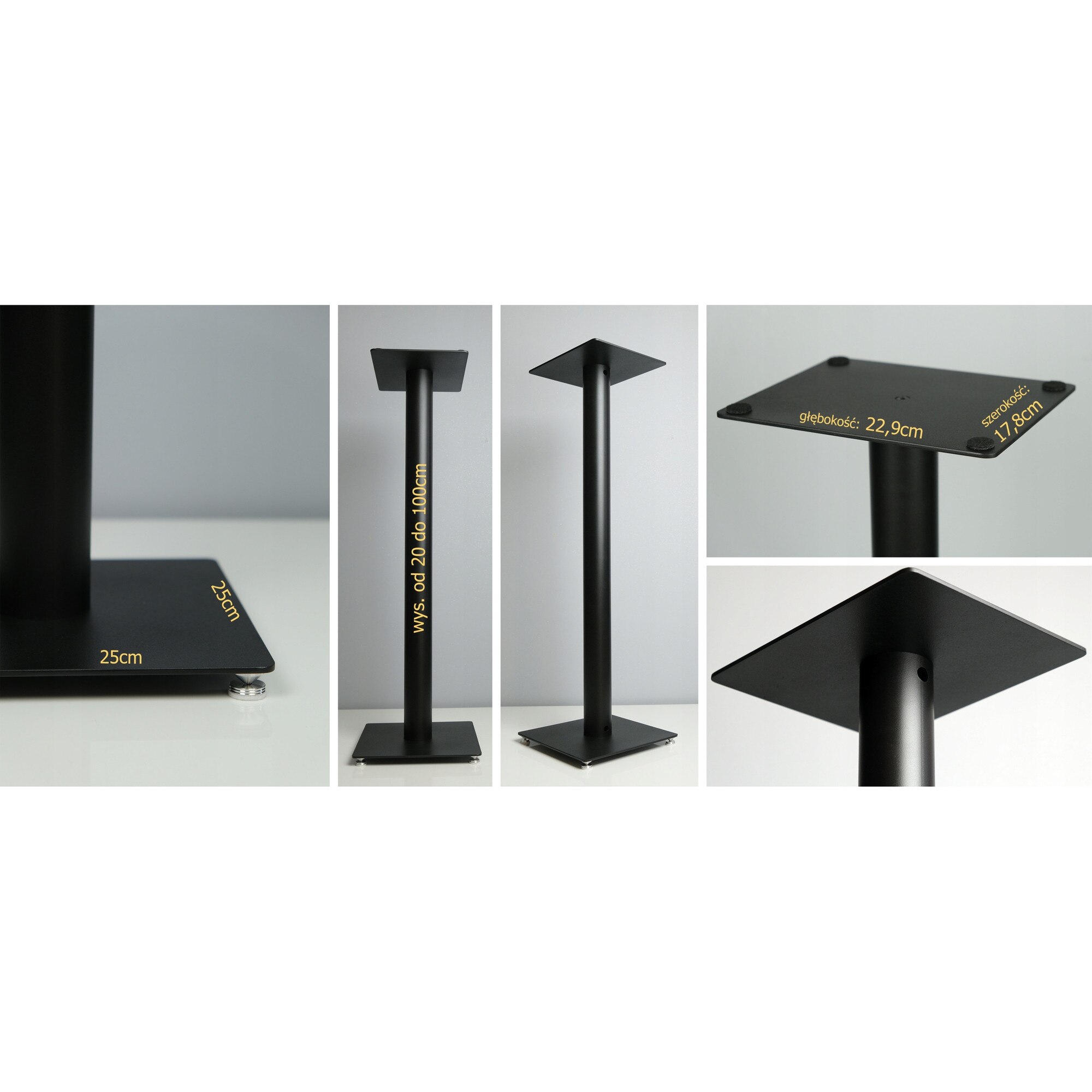 Boxe Klipsch R-50M set cu stative negre 35,4x17,8x22,9cm