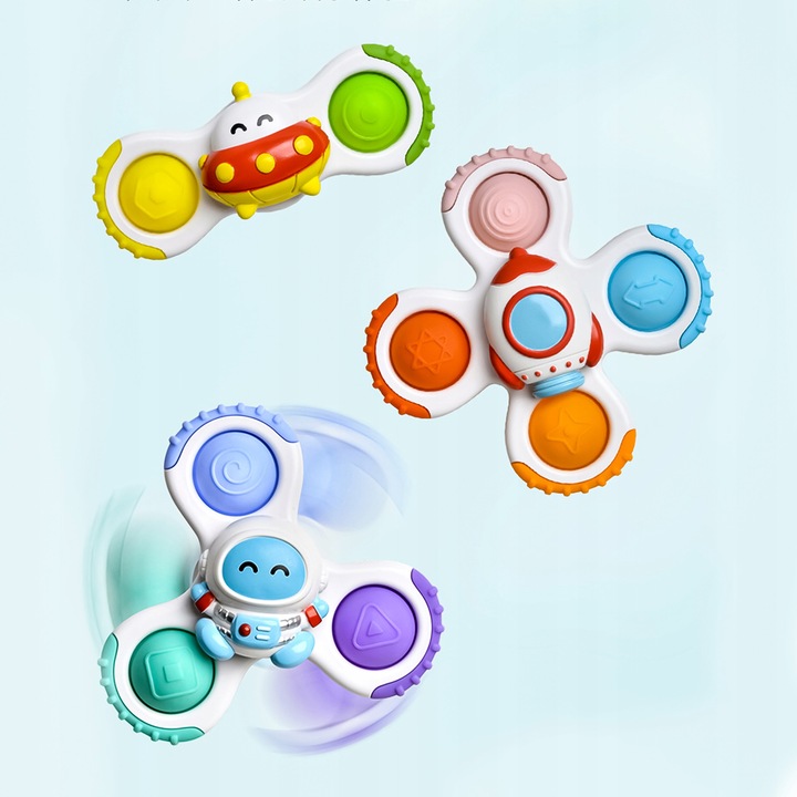 3 db Renew Force szenzoros játék szett fidget spinner többszínű 9,5x9,5cm 10,5x10,5cm 5x11cm