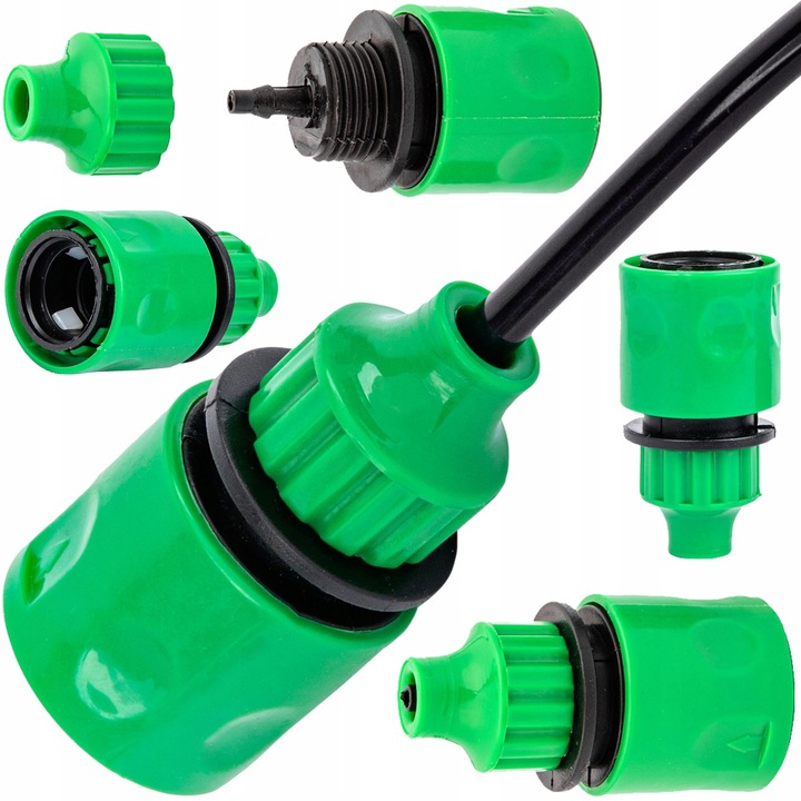 Адаптер за кран Volt Polska с два клапана, 3/4" към 1/2", PVC, регулируем