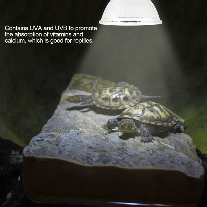 Lampa incalzire reptile 25W quartz E27 alb