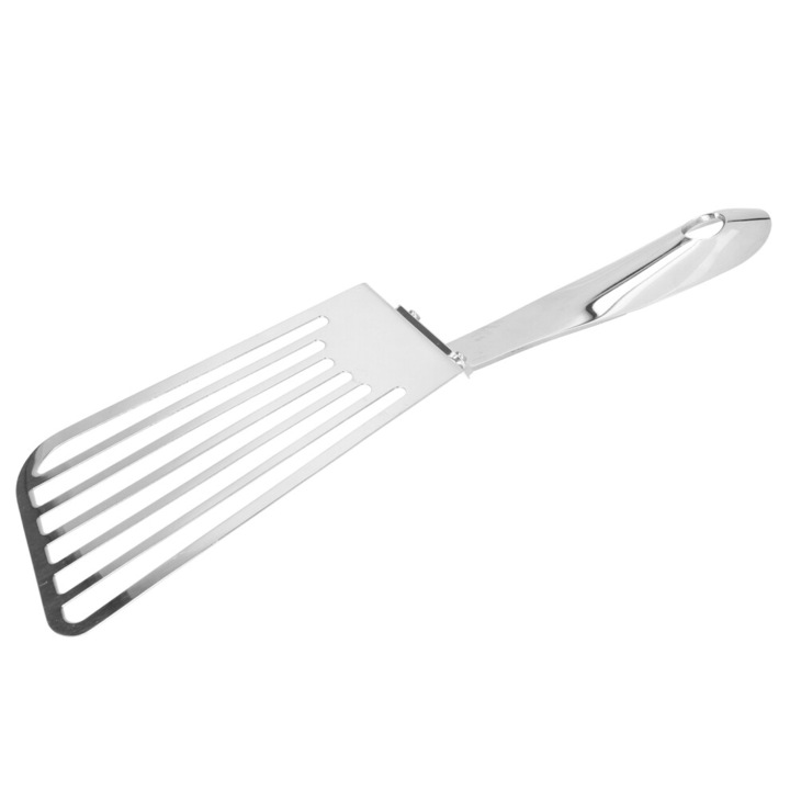 Spatula rozsdamentes acélból 304, 32x9x16cm, steakhez, burgerhez, halhoz