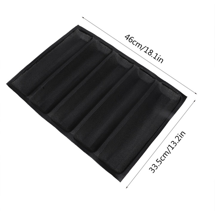 Tava silicon pentru paine frantuzeasca 46x33.5cm, rezistenta la temperaturi inalte, antiaderenta