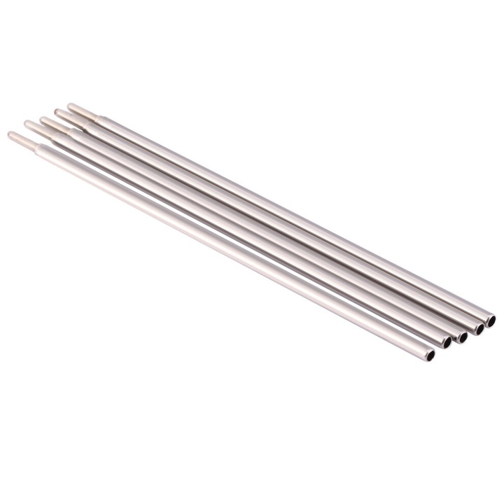 5 db tetováló toll készlet, 1.6mm hegy, alumínium, piros, zöld, kék, lila, fekete