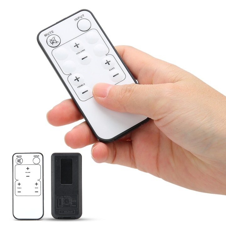ABS távirányító ház Microlab R7121 RA093 RC071 R7102-hez, fekete, 14g