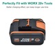 2x baterie 20V 8.0Ah, acumulator Li-ion pentru scule electrice, 8000mAh, set 2 bucati, baterii de schimb, doar baterii
