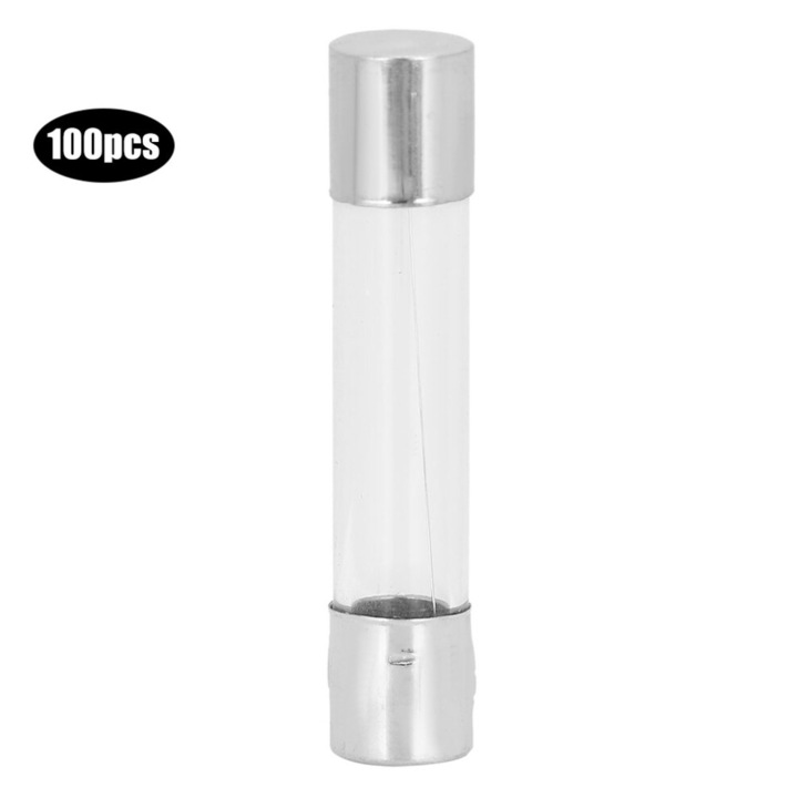 Set 100 sigurante electrice sticla 6x30mm 3-5A 250V