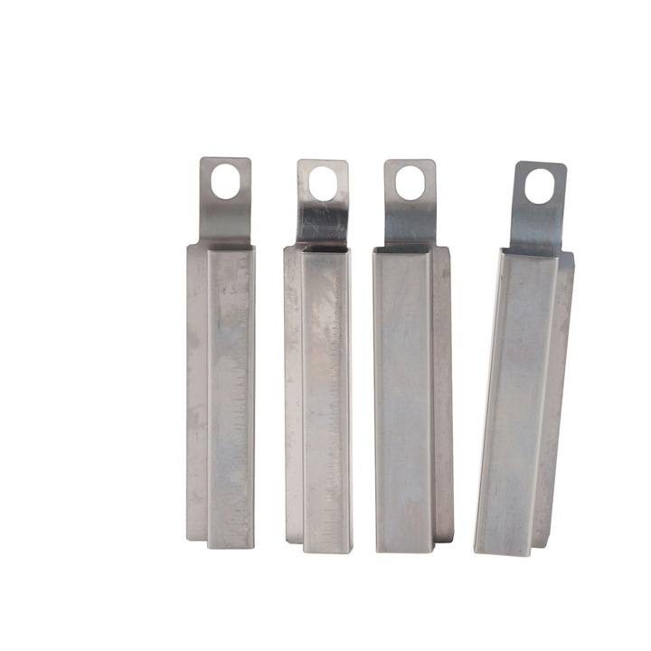 Set 4 arzatoare tubulare reglabile inox, argintiu, 12.7x21.59cm