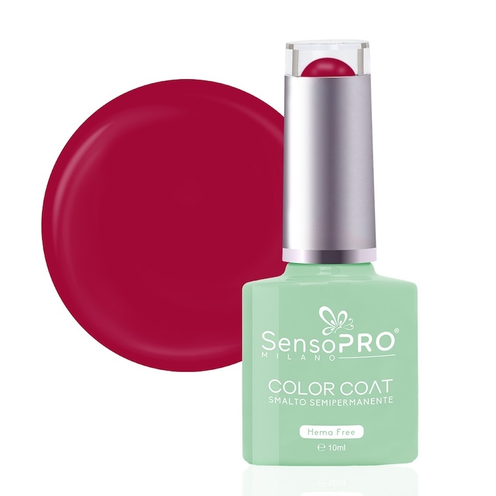 Hema Free Félpermanens Körömlakk SensoPRO Milano - #11 Strawberry Cream, 10ml