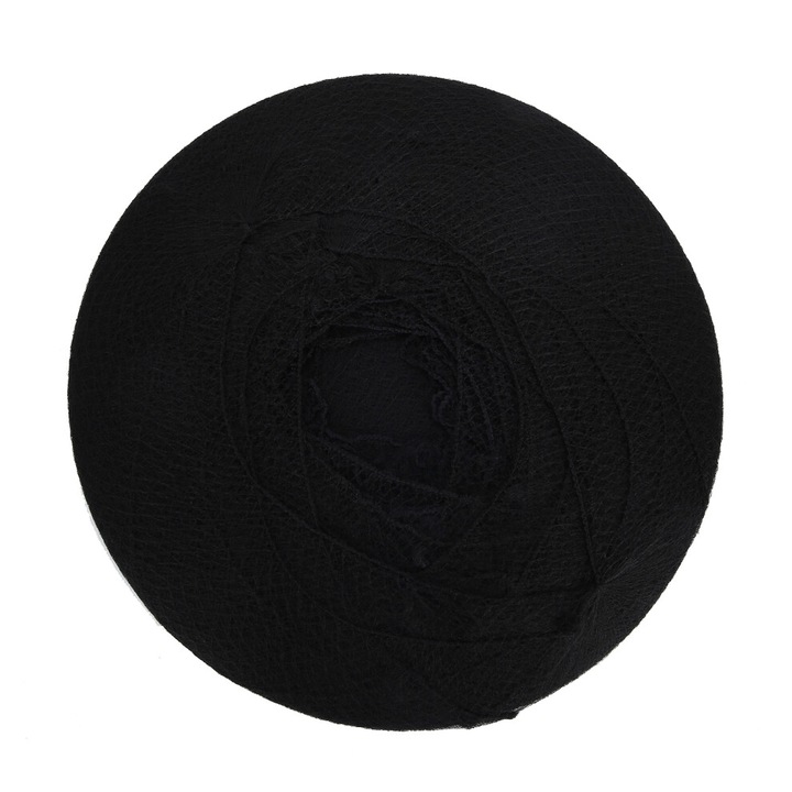 144 darabos nylon hajháló szett, fekete, 50cm