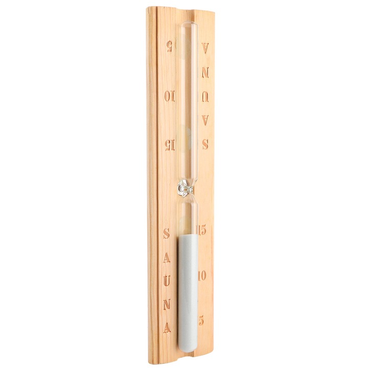 Clepsidra lemn 15 minute pentru sauna 30x6.5x3.5cm