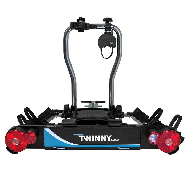 Стойка за велосипеди Twinny Load e-Carrier II черна 88x62x70см 59кг капацитет