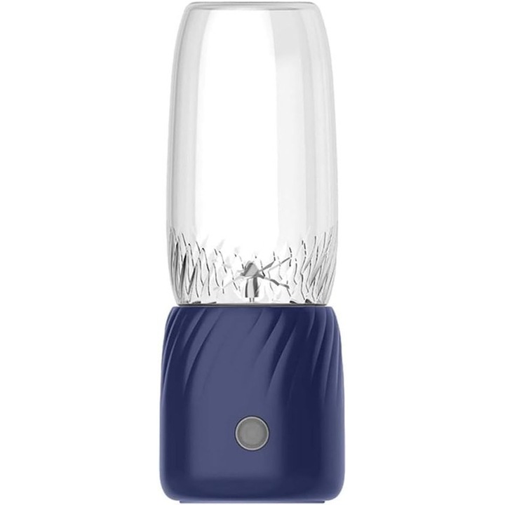 Mini hordozható turmixgép, USB-ről tölthető, kék, 5-10 adag
