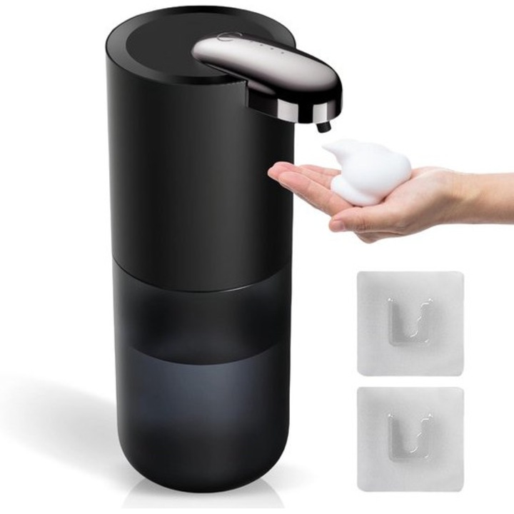 Automata szappanadagoló 380ml, állítható, USB, IPX5, fali rögzítés