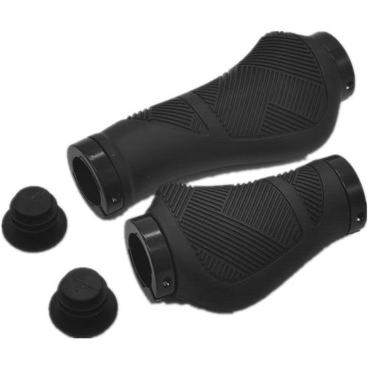 Ergonomikus, csúszásmentes, rezgéscsillapító kerékpár markolatok, alumínium, 22.2mm