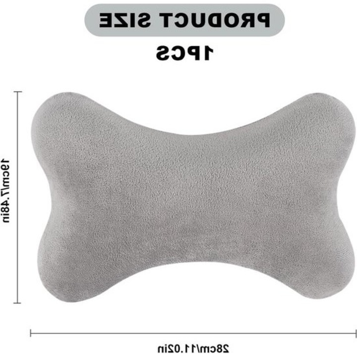 Memóriahabos nyaktámasz párna, szürke, 1 db