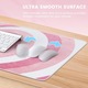 Mousepad gaming mare roz 90x40cm rezistent la apa cu margini cusute