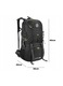 Trekking hátizsák Renew Force 60L fekete unisex