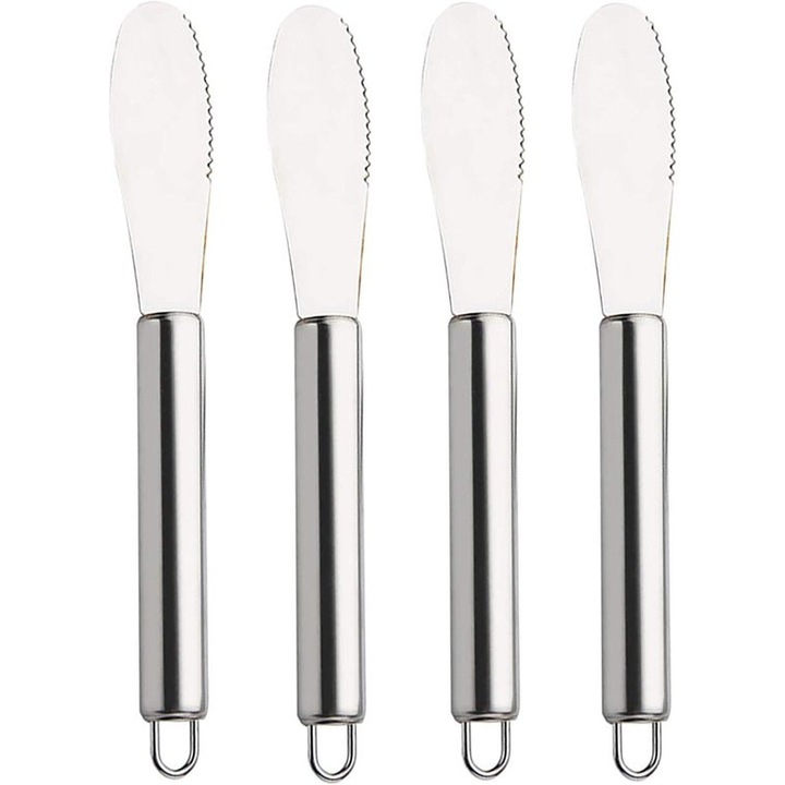 4 darabos sajtkés készlet, rozsdamentes acél, 19.8cm