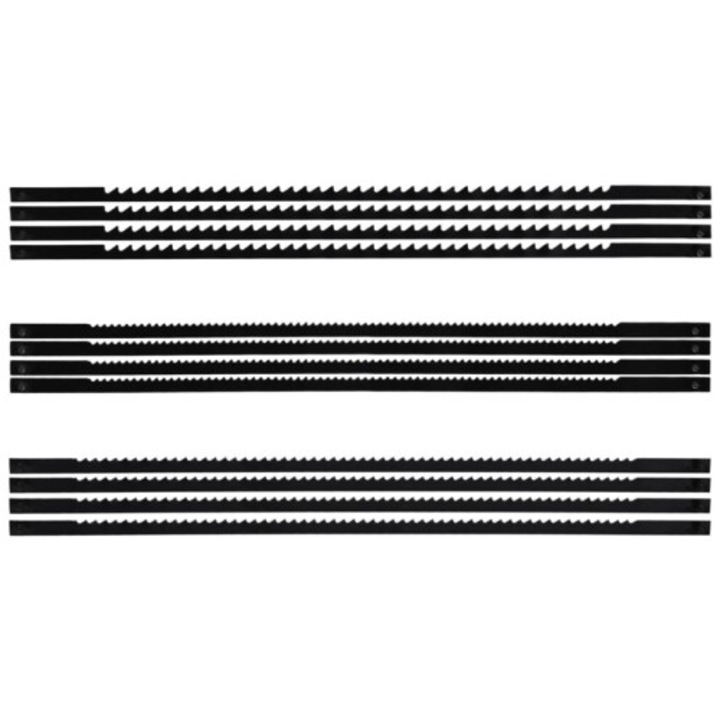 Set 36 lame fierastrau panglica, carbon, negru, 5inch, 10/15/18 TPI