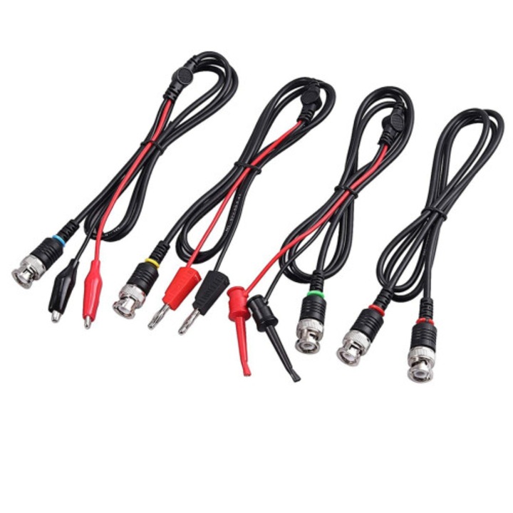 Set sonde osciloscop universale 100MHz, 2 buc, accesorii, multicolor, dimensiuni variabile