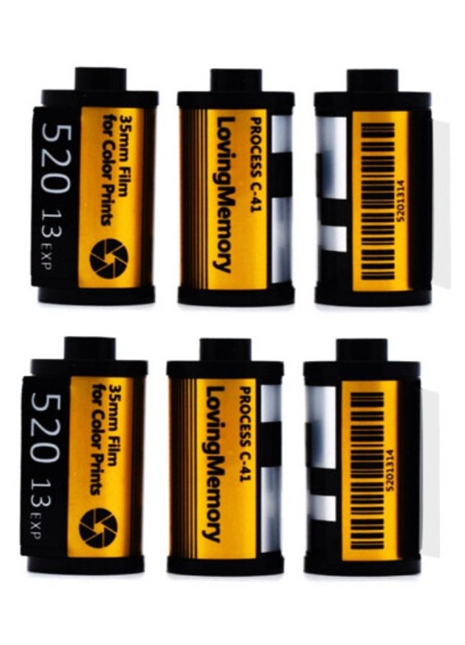 Set 6 brelocuri sublimare film foto, alb, 6x metal+PET