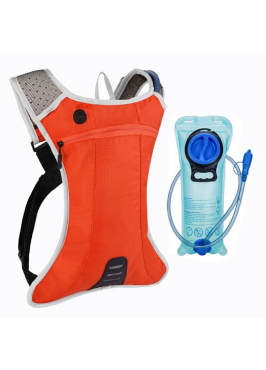Hidratáló hátizsák 2L, narancssárga, nylon, 2 darabos szett