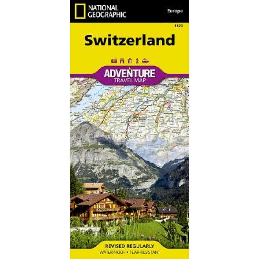 Switzerland Adventure Travel Map, National Geographic Maps (Manufactured by)