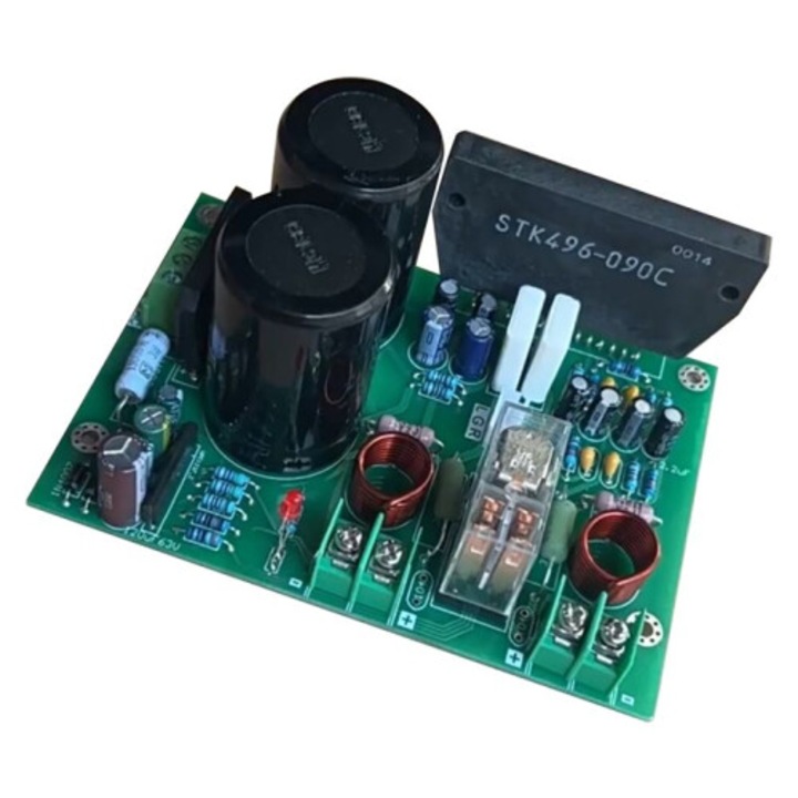 Placa amplificator audio DIY 100Wx2 verde-negru 24-36V
