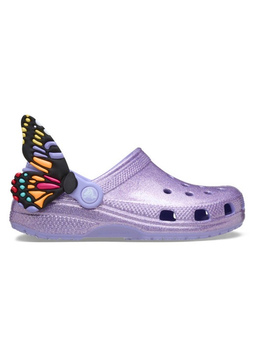 Crocs Classic Toddler IAM Butterfly Clog papucs, Mályvaszín