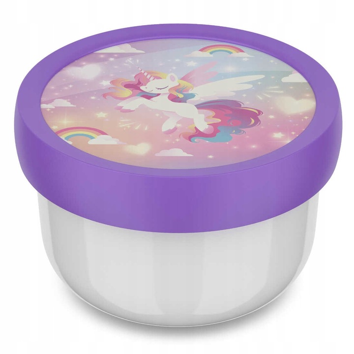 Mepal Campus Unicorn Glow gyümölcsös doboz, 300 ml, többszínű, 6.7x10.4 cm