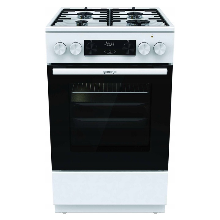 Gorenje GK5C42WH tűzhely, fehér, grill, AquaClean, 50cm