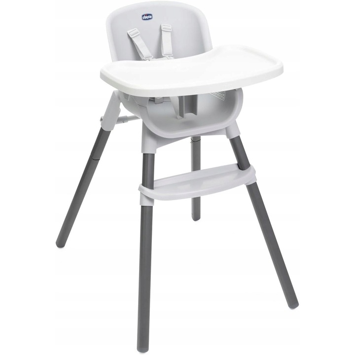 Chicco Polly Zest etetőszék, szürke, 6hó-40kg, kompakt, könnyű