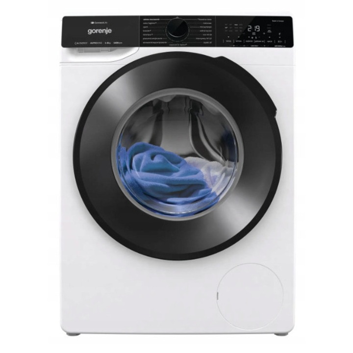 Masina de spalat rufe Gorenje WPNA84A2ALWIFI AutoDose, 8kg, alb, 54.5x60x85cm