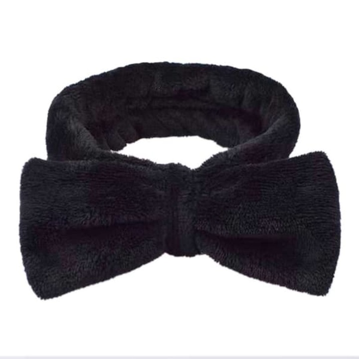 Bentita machiaj neagra cu fundita, moale, elastica, 24g