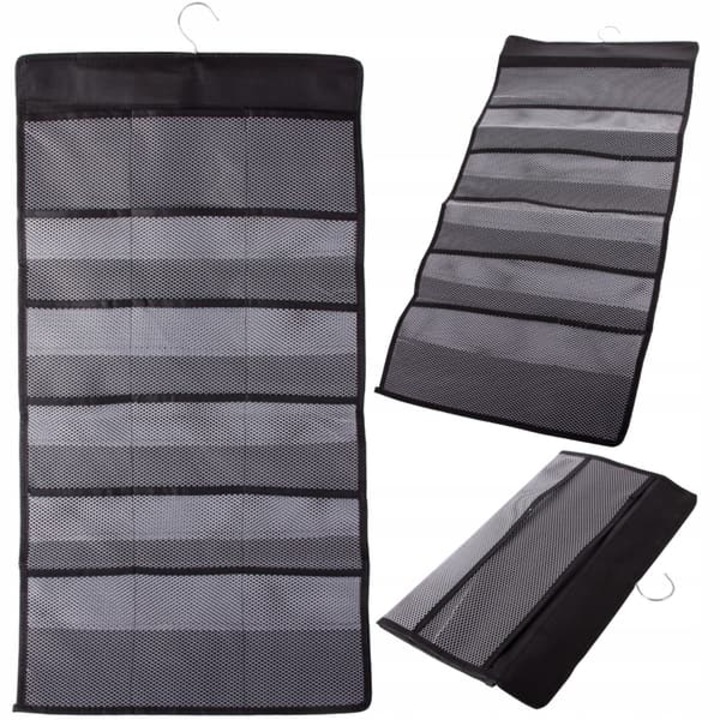 Organizator haine suspendat, 24 buzunare, dublu fata, multicolor, 76x40cm