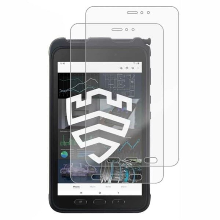 Set 2 folii protectie ecran full coverage pentru Samsung Galaxy Tab Active 3 8" T570, transparent