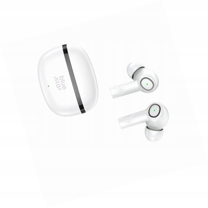 Casti Wireless Blue Star TWS ENC, fehér