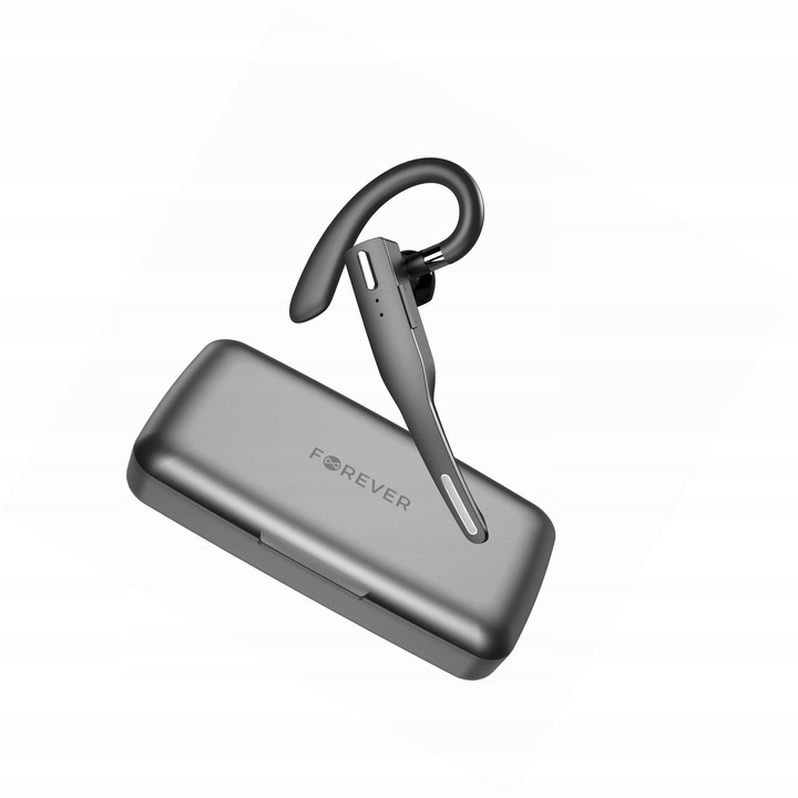 Casti wireless Forever BH-100 Bluetooth 5.4, negru, 12h, cu incarcare, ergonomice