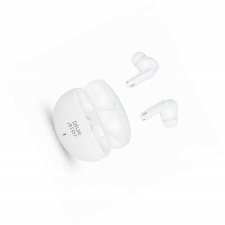 Blue Star Zen ANC ENC vezeték nélküli fülhallgató, fehér, Bluetooth 6.0, 3-4 óra