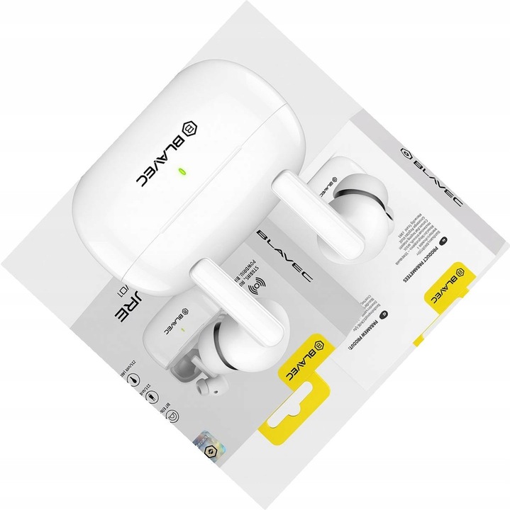 Blavec TWS vezeték nélküli Bluetooth fülhallgató Huawei P Smart 2019-hez, fehér