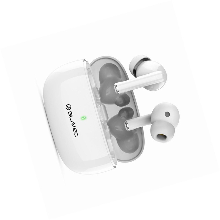 Blavec TWS Bluetooth vezeték nélküli fülhallgató iPhone 12-höz, in-ear, fekete