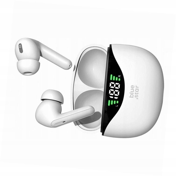 Vezeték nélküli fülhallgató Blue Star Bluetooth TWS fekete