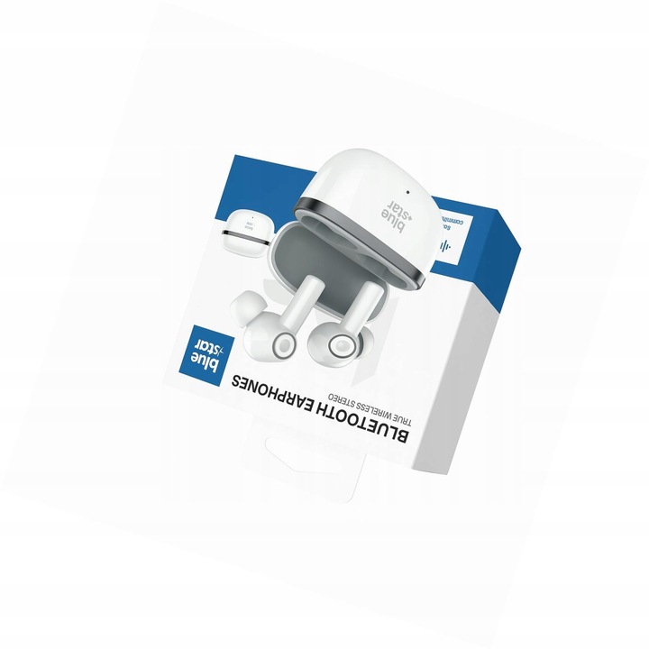 Casti Wireless Blue Star TWS ENC, fehér