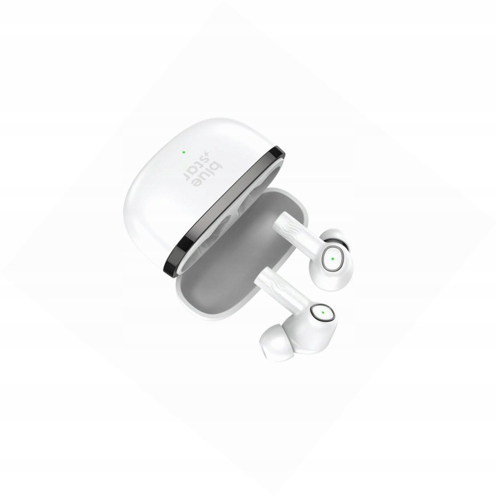 Casti Wireless Blue Star TWS ENC, fehér