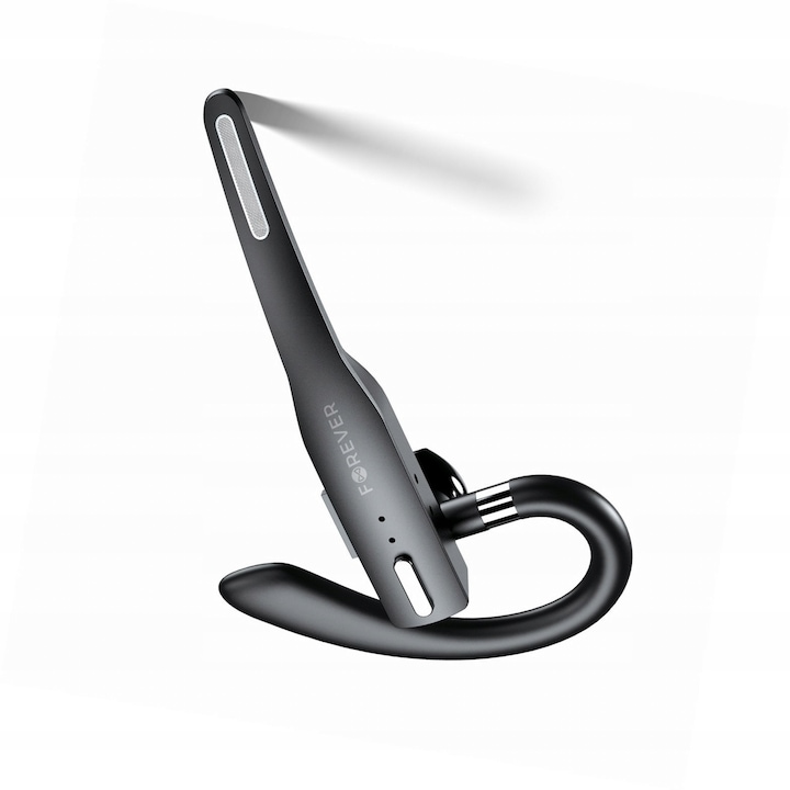 Casti wireless Forever BH-100, Bluetooth 5.4, negru, 12h, cu incarcare, pentru ureche