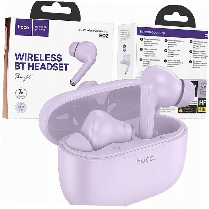 HOCO TWS vezeték nélküli in-ear fülhallgató iPhone 16-hoz, fehér