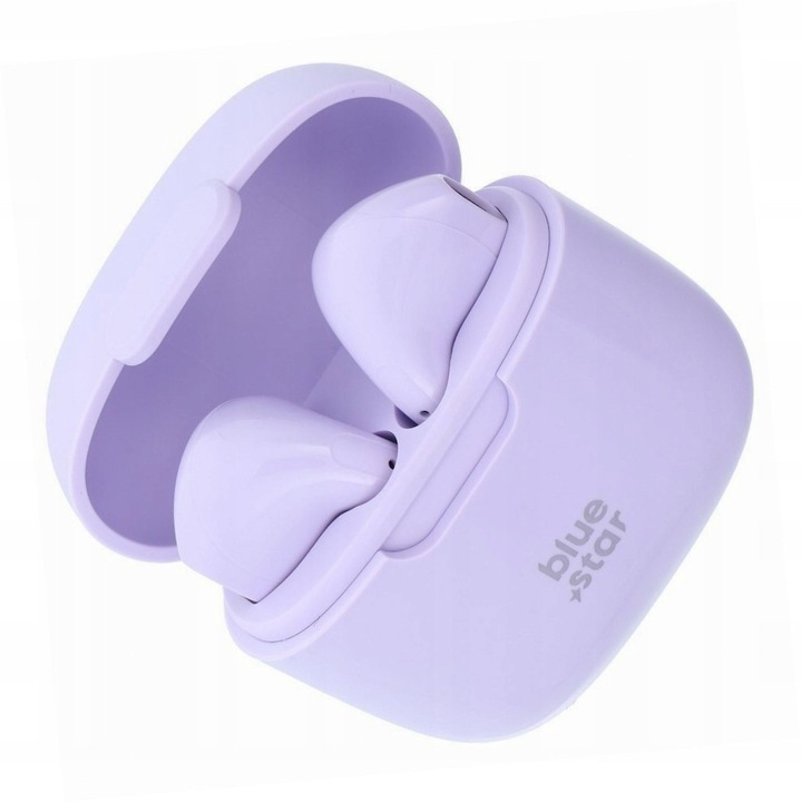 Blue Star TWS vezeték nélküli fülhallgató Bluetooth 5.3 lila 13mm 5 óra üzemidő