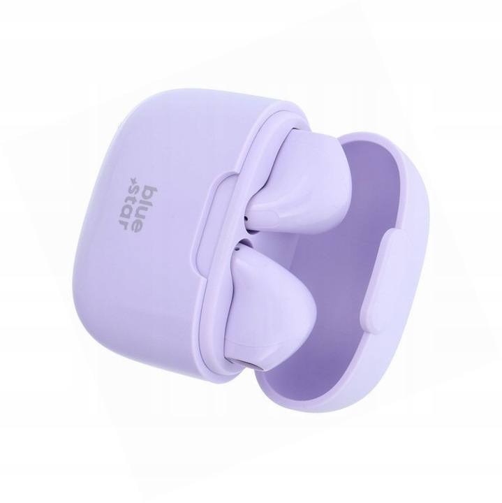 Blue Star TWS vezeték nélküli fülhallgató Bluetooth 5.3 lila 13mm 5h