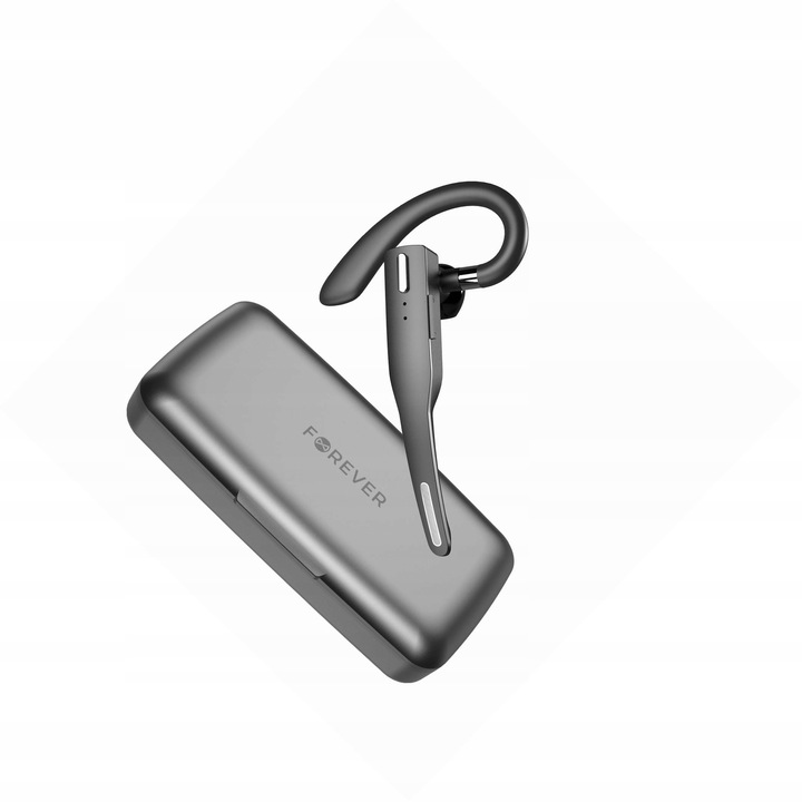 Casti wireless Forever BH-100 Bluetooth 5.4, negru, 12h, cu incarcare, ergonomice