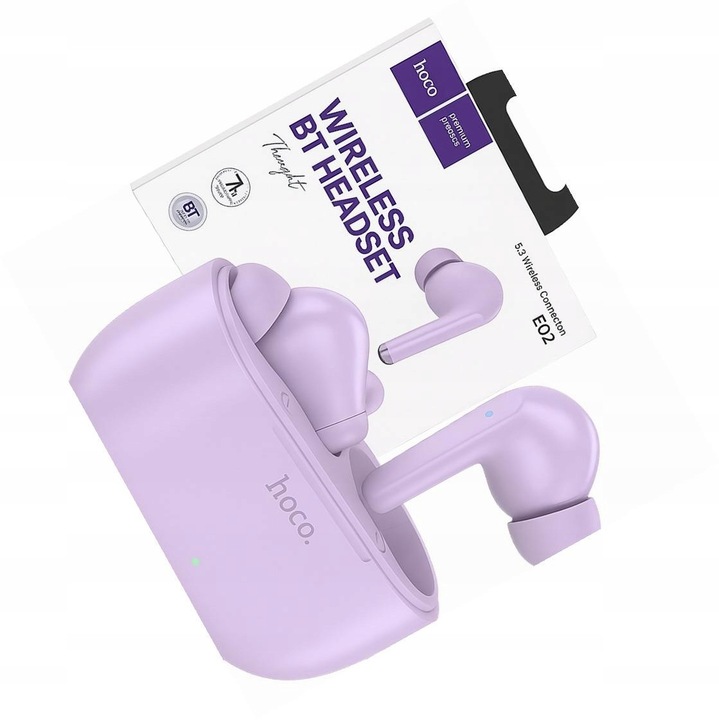 Casti wireless HOCO TWS pentru Samsung Galaxy M15 5G, in-ear, negre